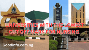 universities with the lowest cut off mark for Nursing